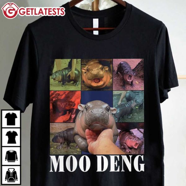 Moo Deng Cute Baby Pygmy Hippo The Eras Tour Funny T Shirt (2)