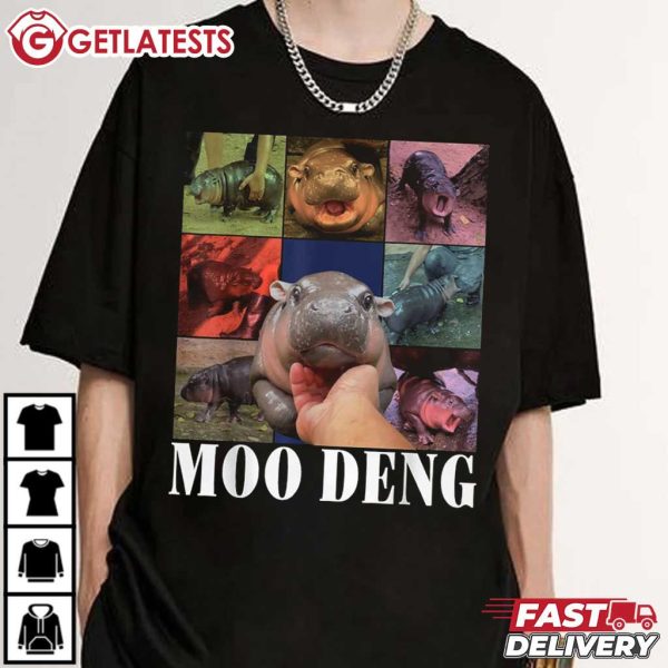 Moo Deng Cute Baby Pygmy Hippo The Eras Tour Funny T Shirt (4)