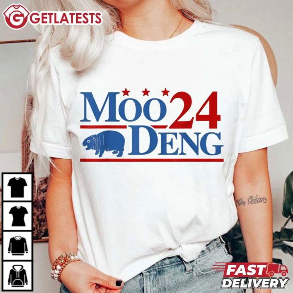 Moo Deng 2024 For President T Shirt