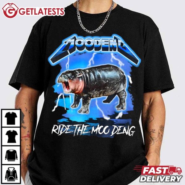 Moo Deng Ride The Moo Deng Funny T Shirt