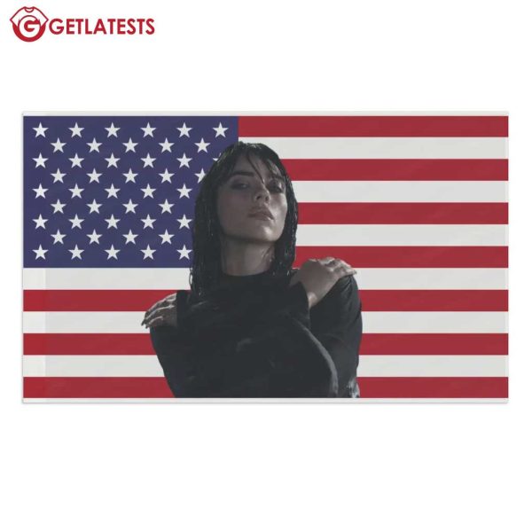 Billie Eilish Blue Music American Flag