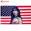 Karina Of Aespa Kpop USA Flag