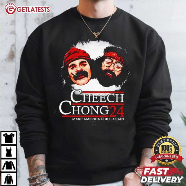 Cheech And Chong 2024 Make America Chill Again Funny T Shirt (2)