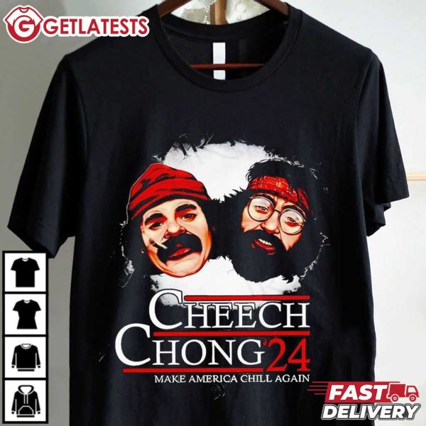 Cheech And Chong 2024 Make America Chill Again Funny T Shirt (4)