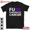 Fuck FU Pancreatic Cancer Awareness Warrior Purple Ribbon T Shirt (2)