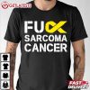 Fuck Sarcoma Cancer Awareness Yellow Ribbon Warrior Fighter T Shirt (3)