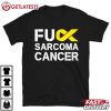 Fuck Sarcoma Cancer Awareness Yellow Ribbon Warrior Fighter T Shirt (2)