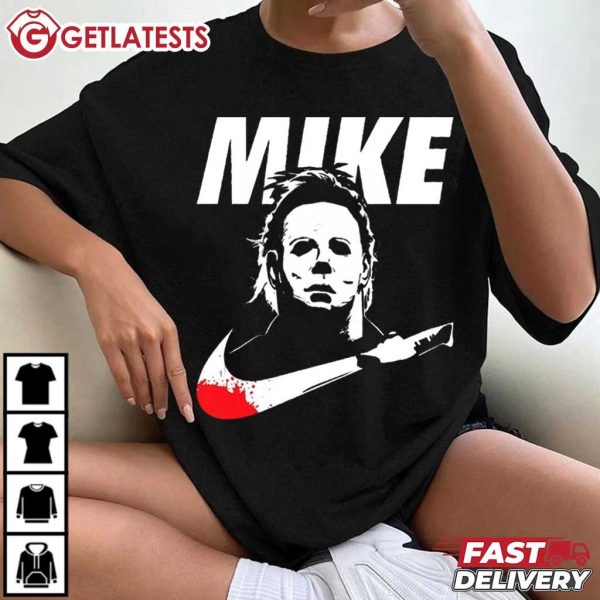 Michael Myers Mike Nike Halloween Funny T Shirt (4)