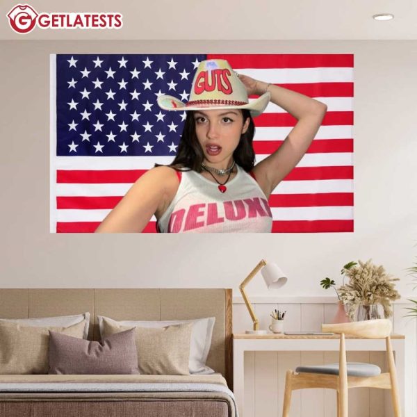 Olivia Rodrigo Guts Deluxe Cowgirl USA Flag (1)