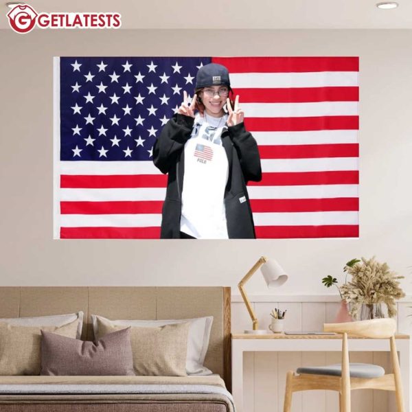 Billie Eilish US Polo American Wall Flag (1)