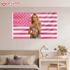 Sabrina Carpenter Pop Girl Pink USA Wall Flag (2)