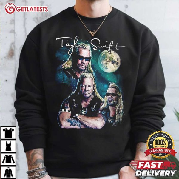 Taylor Swift Dog The Bounty Hunter Three Wolf Moon Meme T Shirt (2)