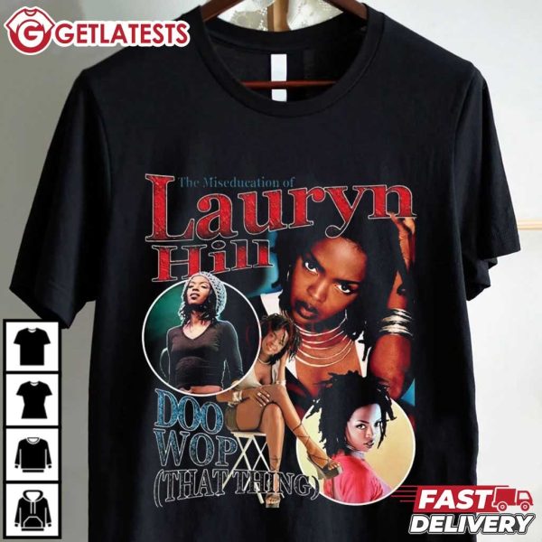 Lauryn Hill Doo Wop That Thing Vintage Bootleg Graphic T Shirt (3)