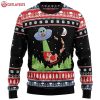 Alien UFO Santa Claus Christmas Ugly Sweater (1)