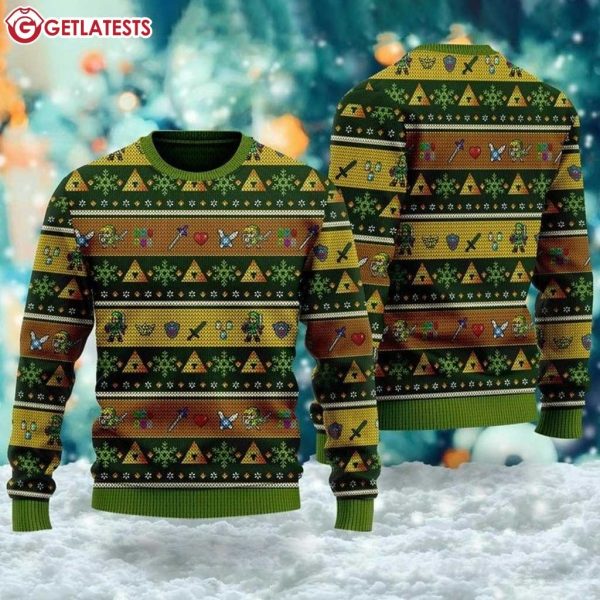 Link Adventure Legend of Zelda Ugly Christmas Sweater