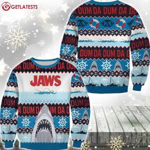 Jaws Dum Da Dum Da Movie Christmas Ugly Sweater