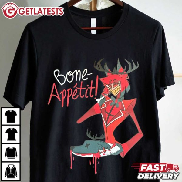 Hazbin Hotel Alastor Bone Appetite T Shirt (2)