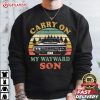 Carry On My Wayward Son Supernatural Car Vintage Graphic T Shirt (1)