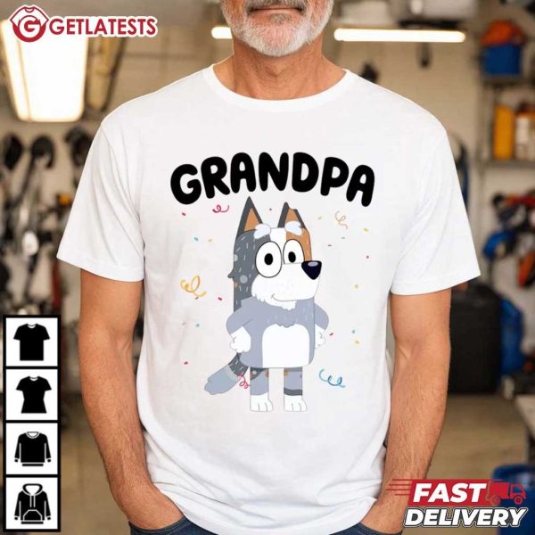 Grandpa Bob Bluey Cartoon T Shirt (3)