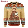 Saint Francis God Of Animal And Environment Ugly Sweater (2)