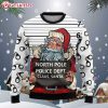 Santa Claus Arrested By North Pole Police Dept Ugly Sweater (2)