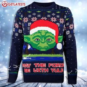 Star Wars Yoda May The Force Be With Yule Ugly Christmas Sweater