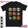 Building Brick Heads Horror Halloween Characters Mask T Shirt (3)