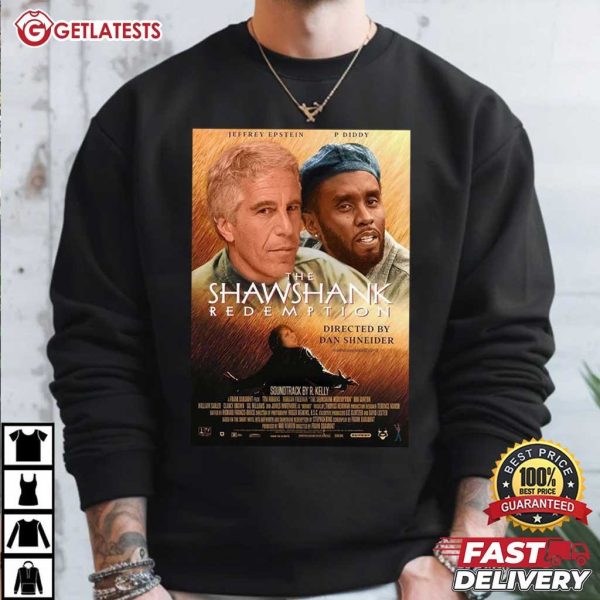 The Shawshank Redemption Jeffrey Epstein P Diddy Meme T Shirt (1)