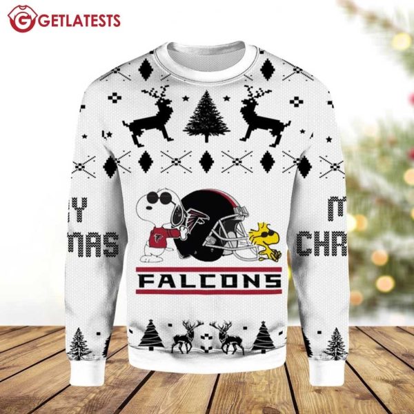 Atlanta Falcons Snoopy Ugly Christmas Sweater