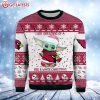 Baby Yoda Arizona Cardinals I Am Dreaming Of A Red White Christmas Ugly Sweater