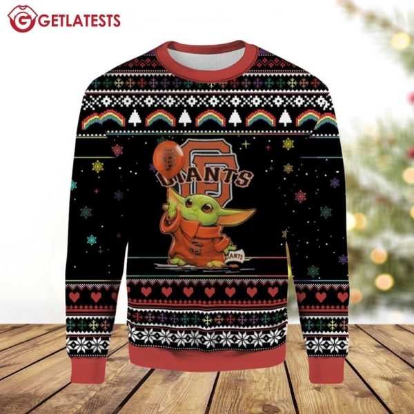 Baby Yoda San Francisco Giants Ugly Christmas Sweater