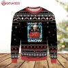 Star Trek Next Generation Jean Luc Picard Make It Snow Ugly Christmas Sweater