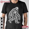 Bigfoot Sasquatch Skeleton Halloween T Shirt (3)