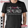 Breast Cancer Support Squad With Heart And Pink Ribbon T Shirt (3)