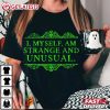 Beetlejuice Lydia Silhouette I Myself Am Strange And Unusual Halloween T Shirt (1)