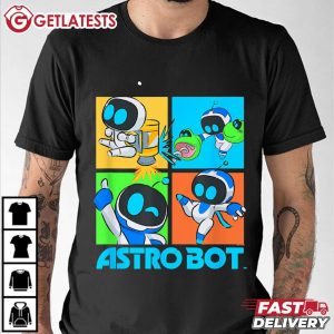 Astro Bot Playstation Rescue Mission Fighting Pose T Shirt (1)