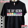 The Gay Agenda LGBTQ Pride Rainbow T Shirt (2)