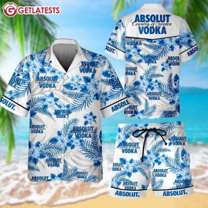 Absolut Vodka Country Of Sweden Hawaiian Shirt And Shorts