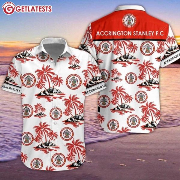 Accrington Stanley FC Palm Tree Hawaiian Shirt And Shorts (2)