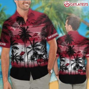 Arkansas Razorbacks Palm Tree Summer Hawaiian Shirt (2)