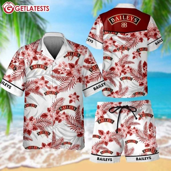 Baileys Whiskey Summer Hawaiian Shirt And Shorts