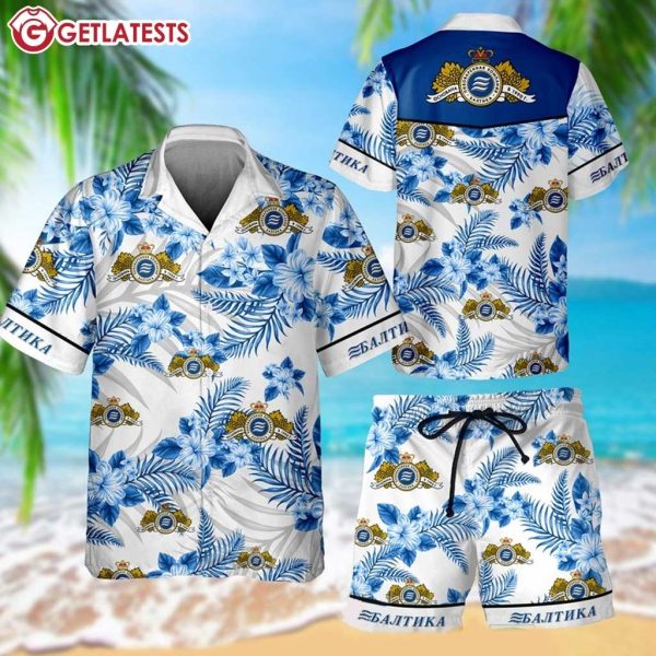 Baltika Brewery Beer Summer Hawaiian Shirt And Shorts