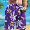 Minnesota Vikings Cannabis Leaves Hawaiian Shirt And Shorts (1)