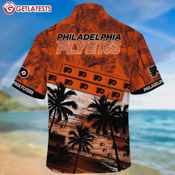 Philadelphia Flyers NHL Palm Tree Pattern Hawaiian Shirt And Shorts (4)