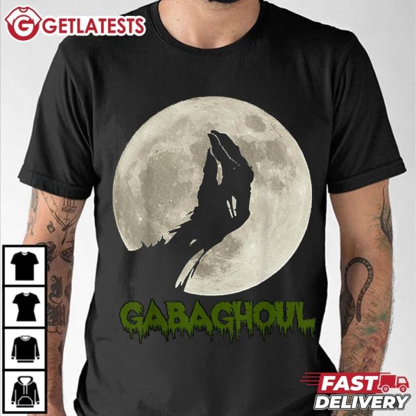 Gabaghoul Funny Hand Moon Halloween T Shirt (1)