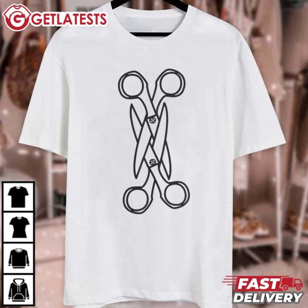 Ladies Scissors Lesbian Pride LGBT T Shirt (4)