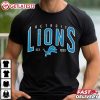 Detroit Lions NFL Football Retro Graphic T Shirt (2)