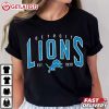 Detroit Lions NFL Football Retro Graphic T Shirt (3)