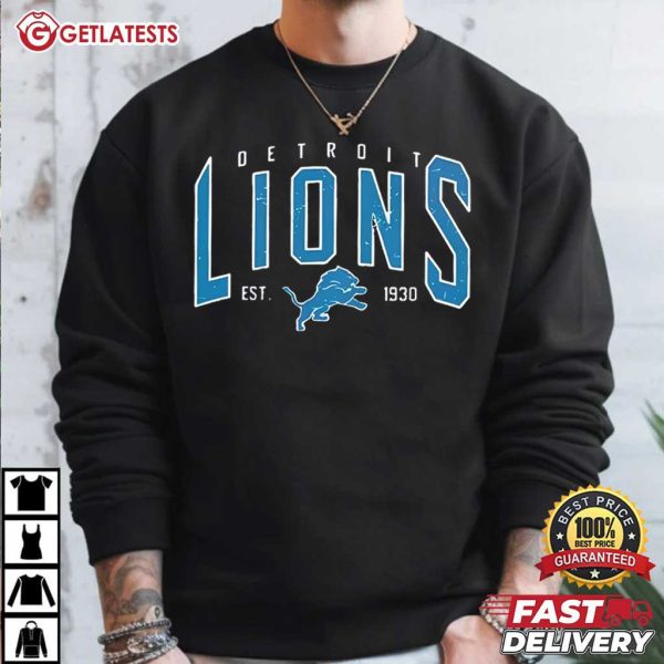 Detroit Lions NFL Football Retro Graphic T Shirt (4)