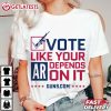 Vote Like Your AR Depends On It Gun T Shirt (2)